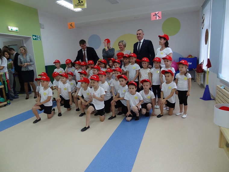 Корпус № 3 у детсада № 60 открывали без красной ленты, но с кепками ГТО