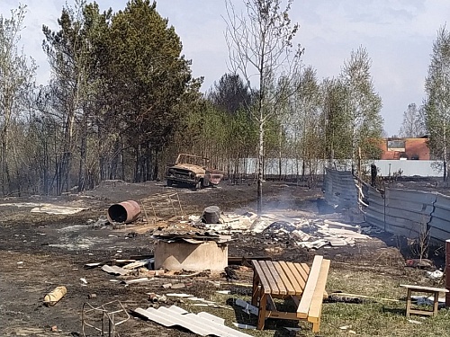 Пострадавшим от пожаров в Тюменском районе помогут материально