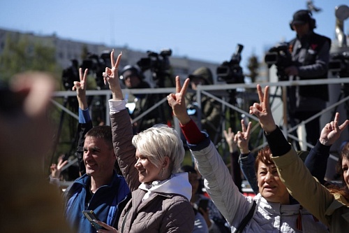 Тюменцы поддержали бойцов в СВО под песню Shaman’a