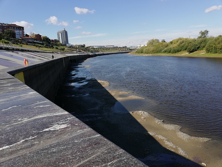 Река Тура побила рекорд по обмелению