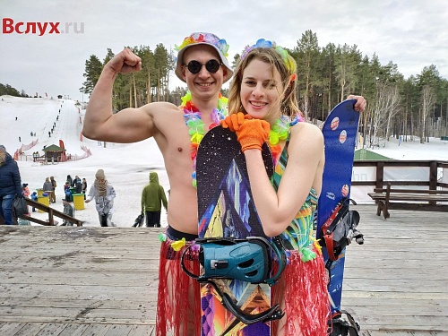 Тюменские сноубордисты экстремально закрыли горнолыжный сезон