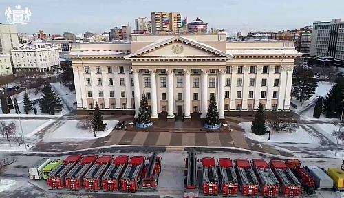 На боевое дежурство в Тюменской области заступили 10 новых пожарных автомобилей