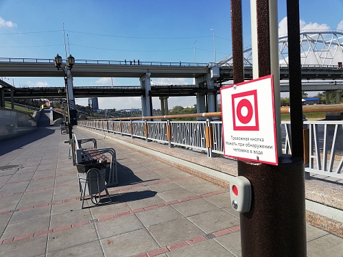 Сегодня набережную Туры начали патрулировать спасатели