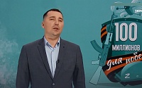 Максим Аксенов. Кадр из прямого эфира на телеканале 
