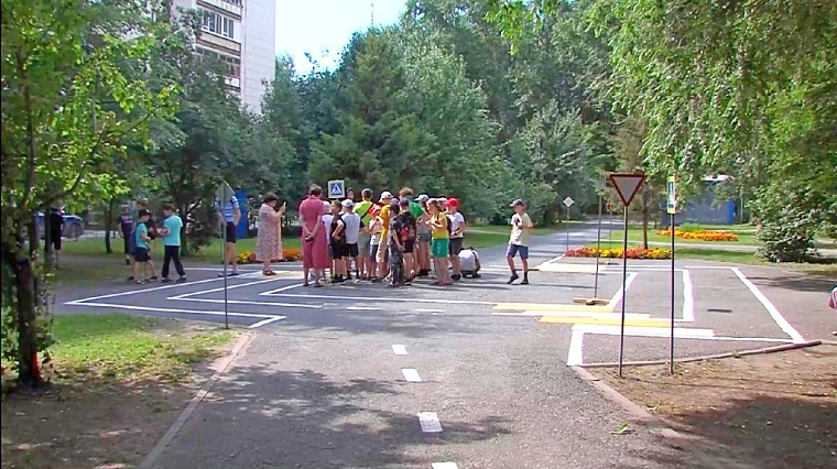 В Тюмени открыли автоплощадку по обучению детей ПДД