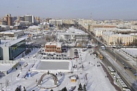 Пешеходное пространство на ул. Мельникайте в Тюмени реконструируют в 2021 году