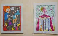Детские рисунки украсили стены Тюменского драмтеатра