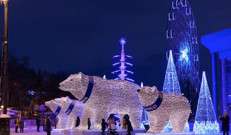 Пять ярких новогодних инсталляций Тюмени - 2023