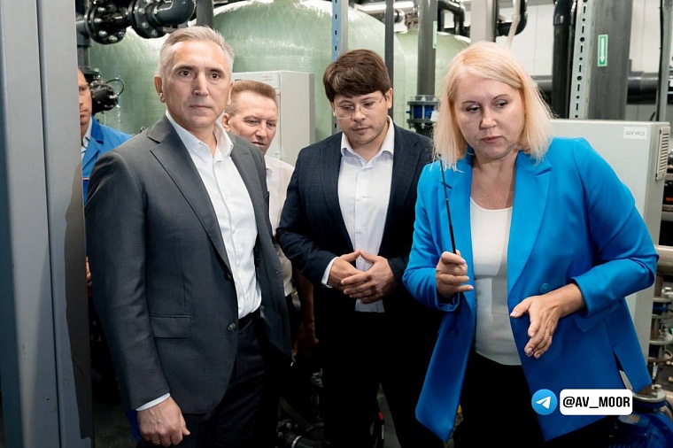 Александр Моор сообщил о завершении реконструкции станции водоочистки в Упорово