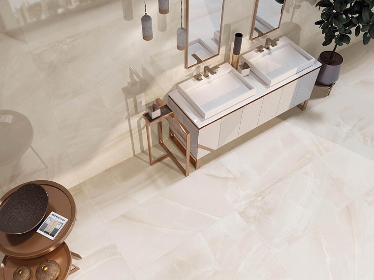 Керамогранит с текстурой оникса для люксовых интерьеров