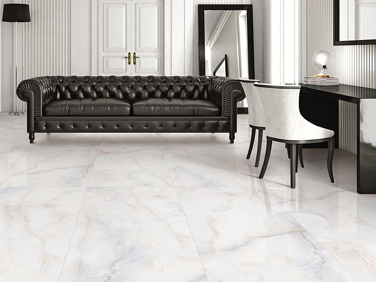 Керамогранит с текстурой оникса для люксовых интерьеров