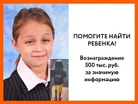 Губернатор объявил награду за помощь в поисках Насти Муравьевой