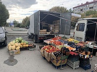 В местах стихийной торговли в Тюмени за неделю изъято более 970 килограммов овощей и фруктов