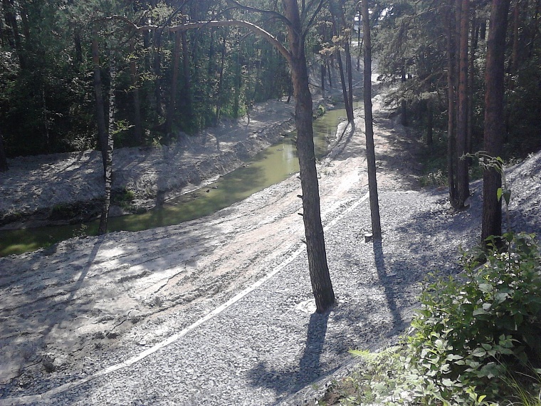 Ручей Ключи в Гилевской роще преобразился до неузнаваемости