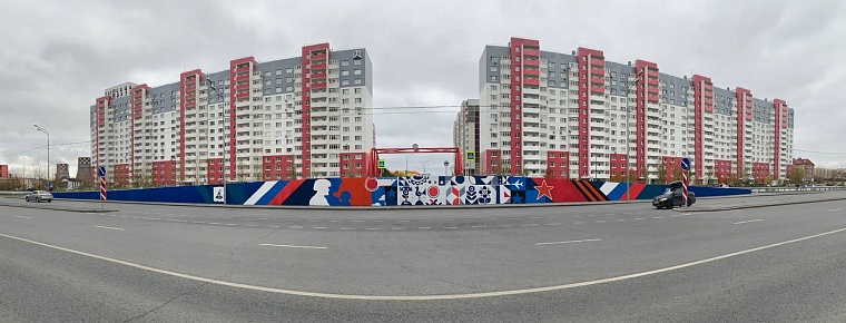 В Восточном округе Тюмени появился арт-объект с муралом