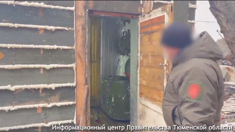 Пар шикарный: бойцы СВО установили тюменскую печку в походной бане