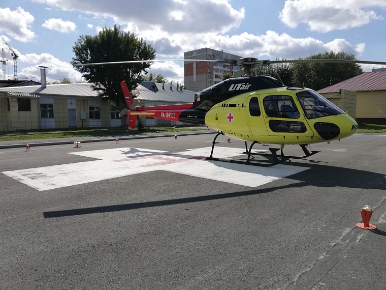 Первого пациента доставили в Тюменскую больницу на вертолёте