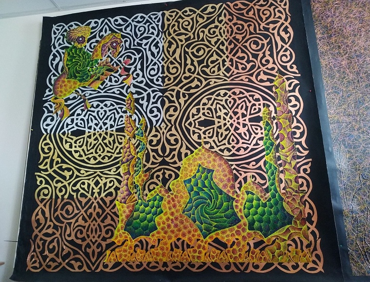 Полотна из нитей: горожанам представили часть «Великого шелкового пути»