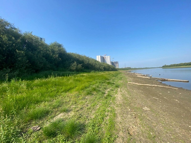 Тюменский застройщик очистил берег Туры в районе ДОКа