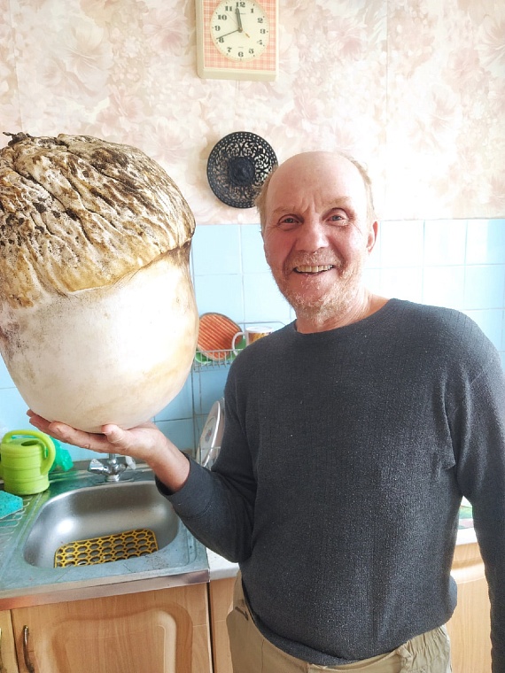 Виталий Огородников нашел второй гриб-гигант