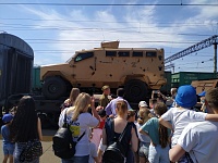 Т-90, "Коалиция", новые автоматы: в Тюмень прибыл поезд Минобороны