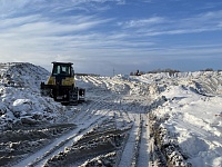 Новый снежный полигон в Тюмени заполнен на 85%