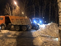 С улиц Голышманово после праздников вывезли 50 машин снега