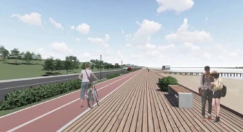 Жители Салехарда смогут прогуляться по новой набережной уже в этом году