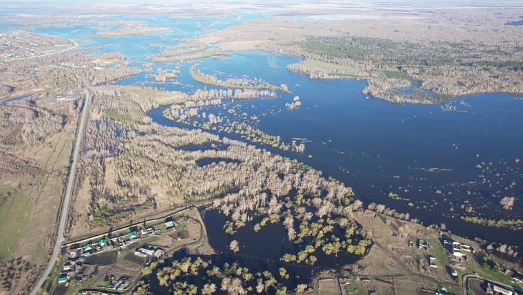 В Упоровском районе затоплено 6,4 тысячи гектаров пахотных земель
