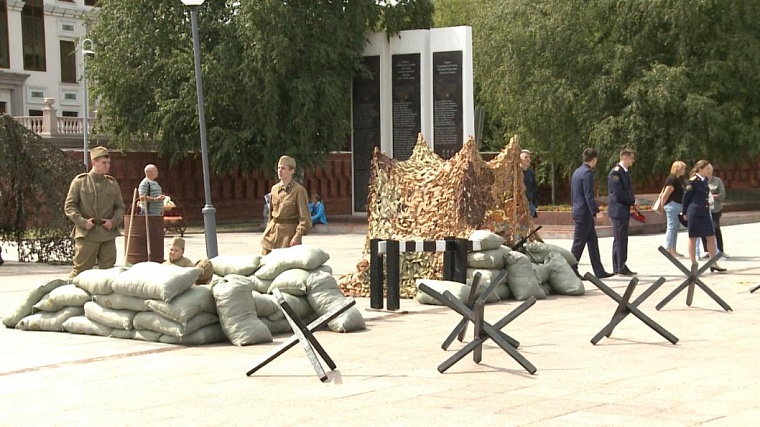 В Тюмени реконструировали события начала Великой Отечественной войны на 13-й пограничной заставе