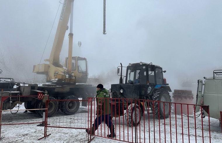 На Широтной в Тюмени устранили порыв на магистральной тепловой сети