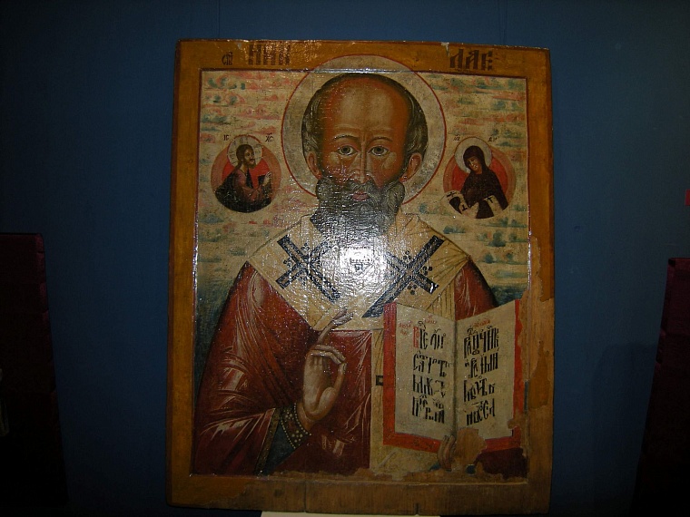 Святые покровители российской армии представлены на выставке икон