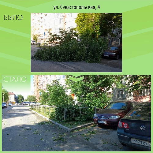 В Тюмени ликвидируют последствия вчерашнего ветра