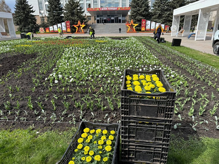 К 9 Мая Тюмень украсят живые цветы