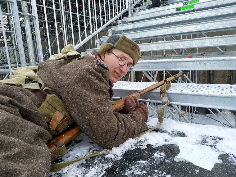 Тюменские реконструкторы прорвали блокаду Ленинграда