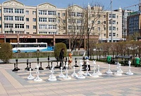 В тюменском сквере Шахматистов обустроили детскую площадку и площадку для выгула собак