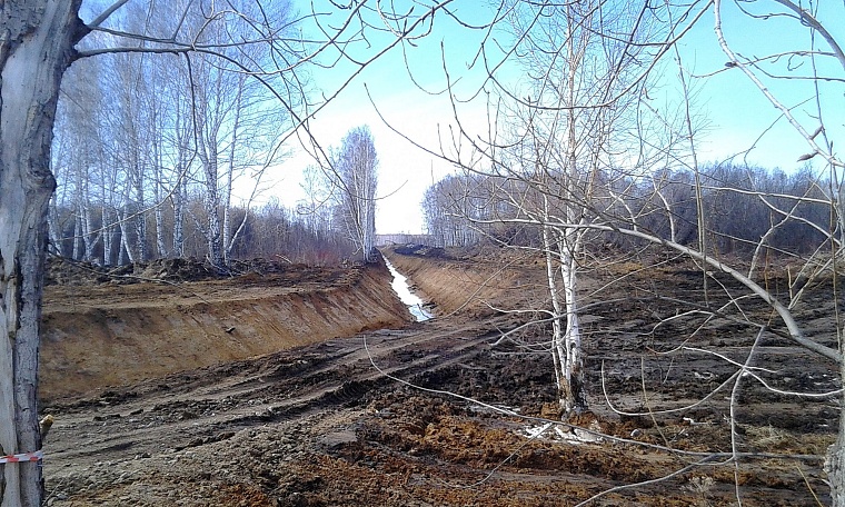 Водоотводной канал готов защитить Ишим от паводка