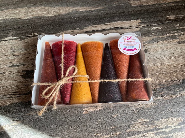 Семь рожков из пастилы - семь разных вкусов