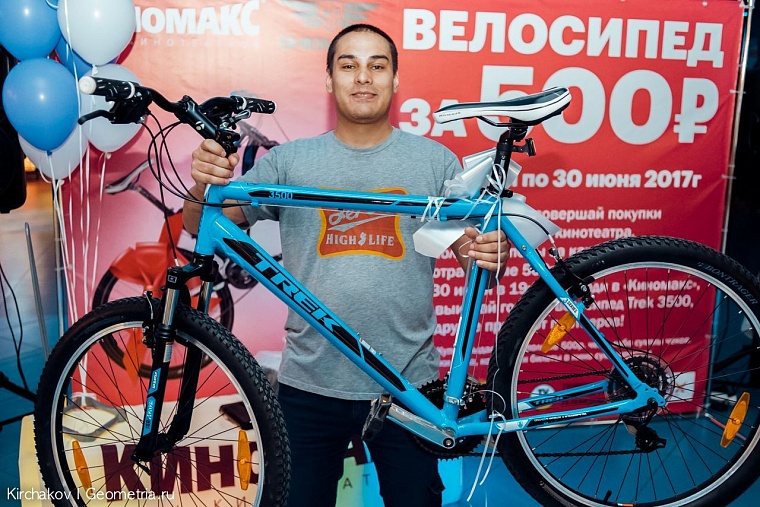 Удача оказалась на стороне велолюбителя дважды