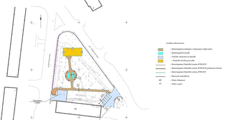 Зонирование территории. Вариант 2