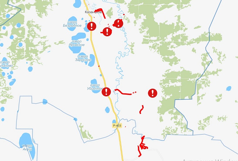 В Тюменской области для водителей в паводок действует интерактивная карта