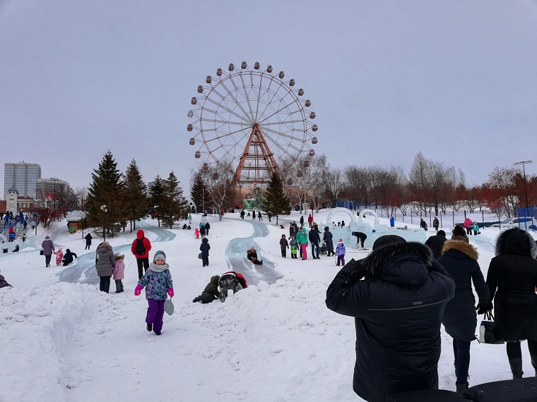 Набережная в Новосибирске