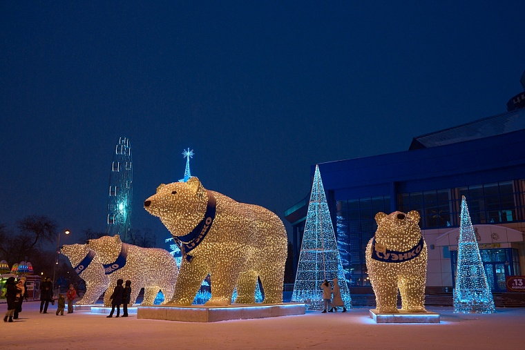Стало известно, когда новогодние белые мишки уедут из Тюмени и Тобольска «в берлогу»
