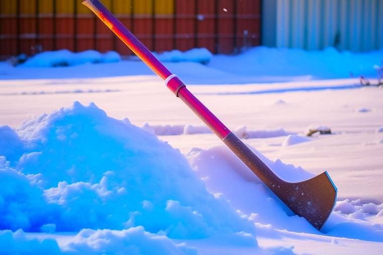 Как при уборке снега не повредить спину