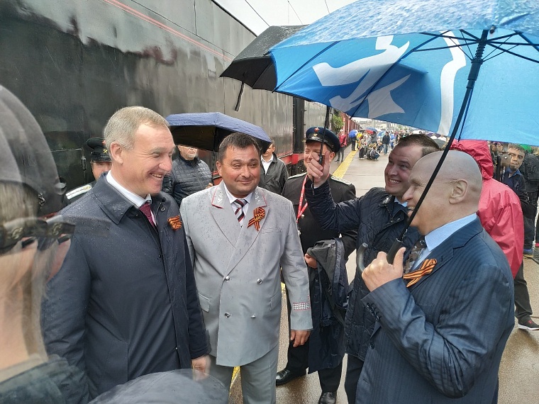 В Тюмень прибыл "Эшелон Победы"