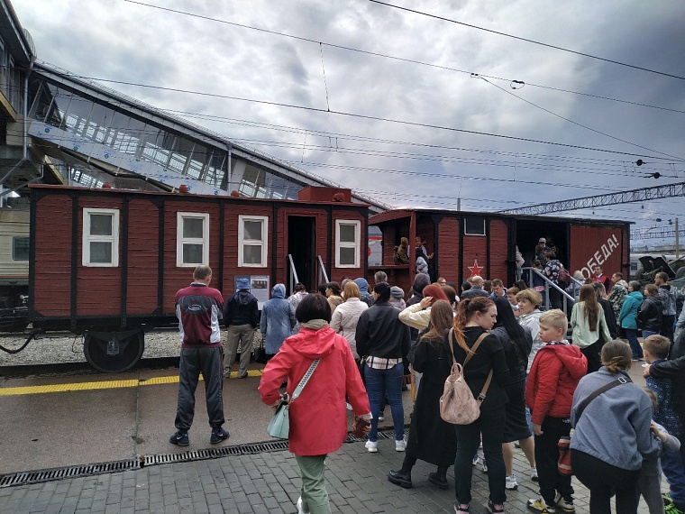 В Тюмень прибыл "Эшелон Победы"