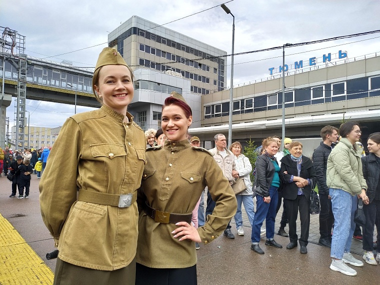 В Тюмень прибыл "Эшелон Победы"