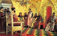Картина Андрея Рябушкина «Сидение царя Михаила Федоровича с боярами в его государевой комнате»