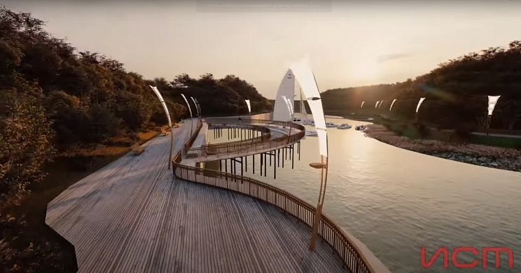 Ландшафтный парк в логу, лифт и плавучий бульвар: тюменцам показали, какой станет набережная