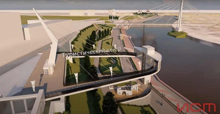 Ландшафтный парк в логу, лифт и плавучий бульвар: тюменцам показали, какой станет набережная